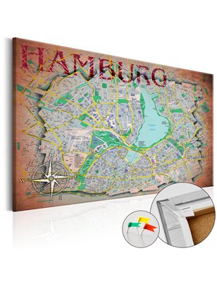 Quadri di sughero  Hamburg [Cork Map]